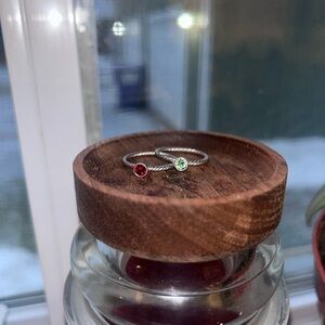 Touchstone Crystal Birthstone Rings